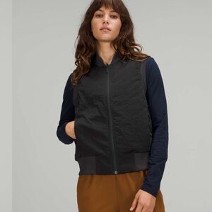 Lululemon Non-stop Black Bomber Vest